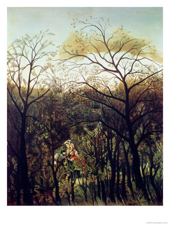 Henri Rousseau Rendez-Vous in the Forest